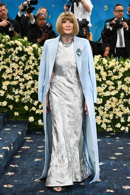 Anna Wintour en la Met Gala de 2025. Foto: Angela Weiss / AFP