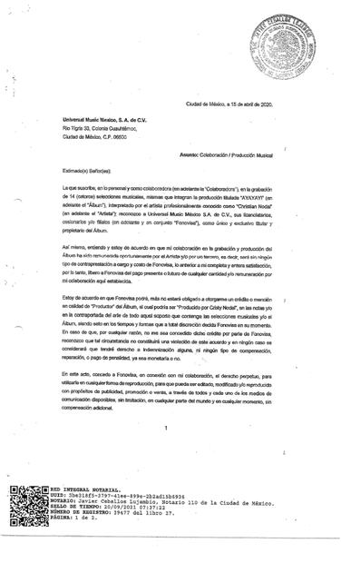 Papás de Christian Nodal recibieron 40 mil dólares por el disco que ahora pelean con Universal Music