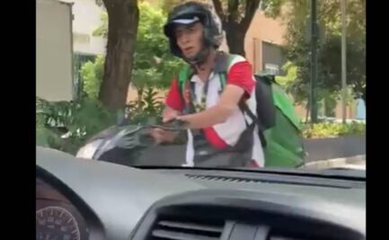 Detienen a repartidor que agredió a conductor en Polanco 