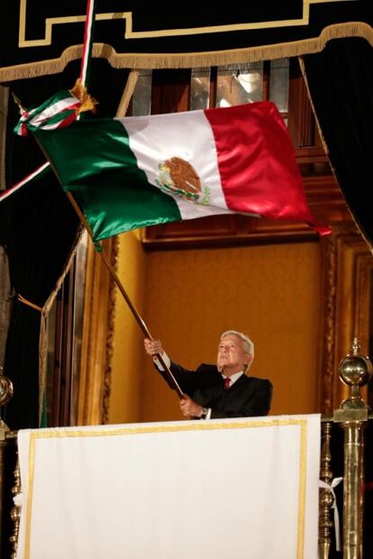 AMLO da su primer Grito de Independencia