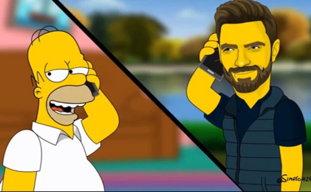 Julián Gil luce como Simpson en Instagram