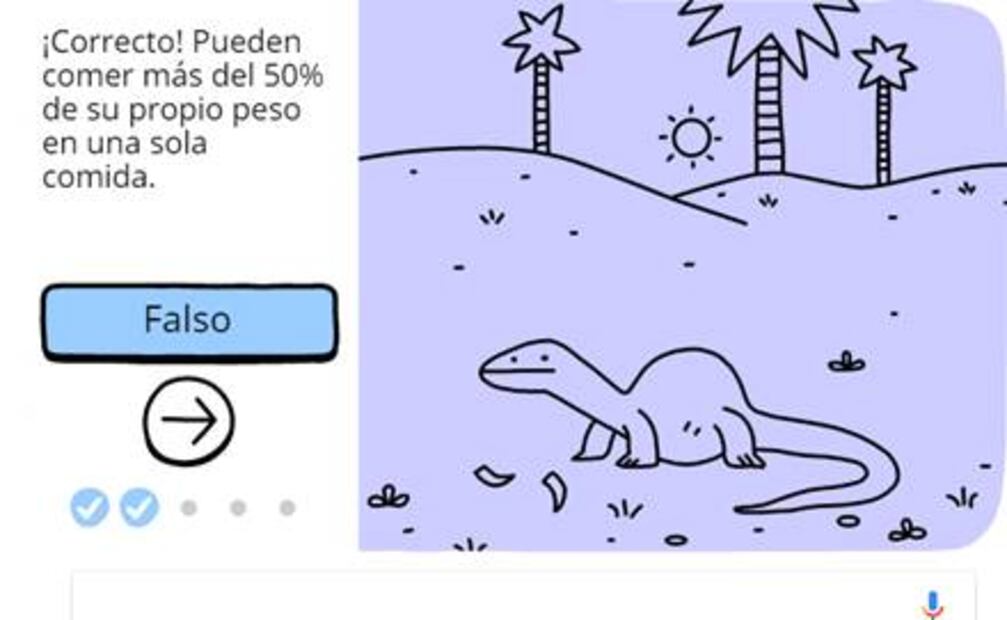 Entérate. Los dragones de Komodo en un doodle