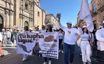 FOTOS: Miles de michoacanos exigen paz y justicia para Carlos Manzo; en Morelia hubo enfrentamientos y agresiones contra periodistas