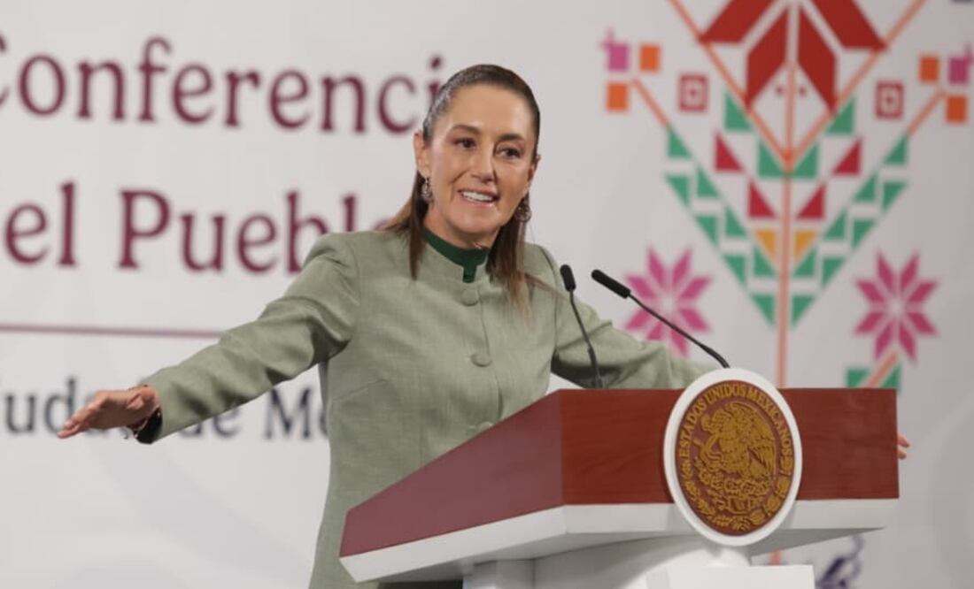 Claudia Sheinbaum Pardo en su conferencia matutina del 28 de octubre de 2025. Foto: Carlos Mejía / EL UNIVERSAL
