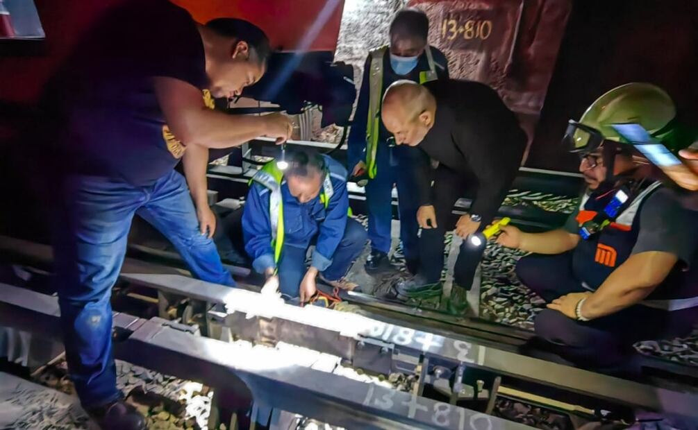 Corto cirucuito en la Línea 3 del Metro. Foto: Especial