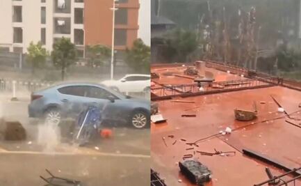 Gigantescos granizos azotan a Guangdong, China 