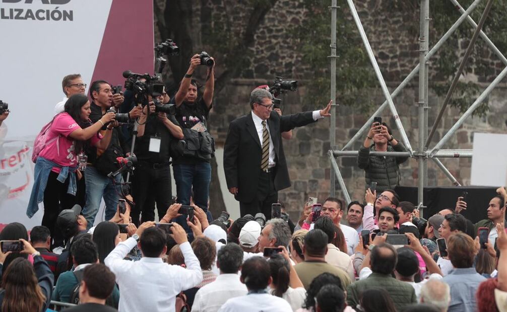 Cierre de campaña de Ricardo Monreal en la Plaza de las Tres Culturas. Foto: Juan Boites/ El Universal