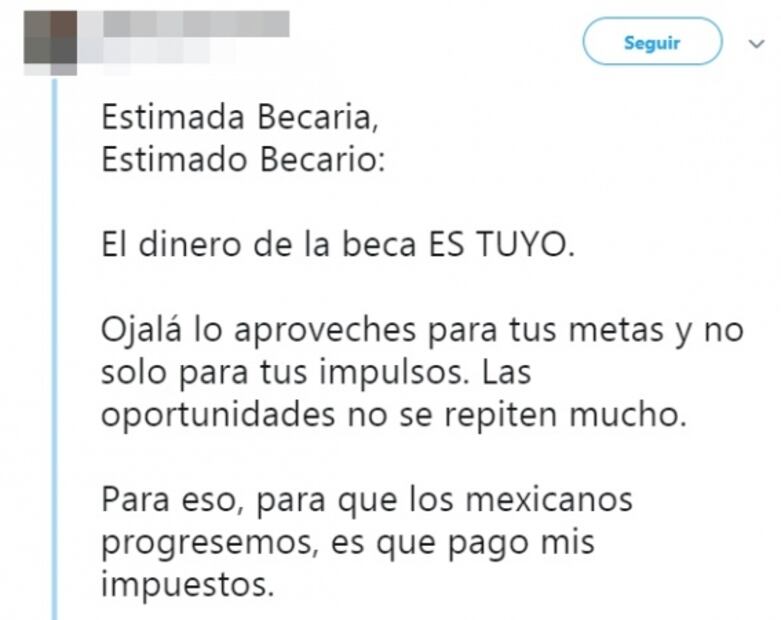 "Estimado becario", la discusión en redes sobre el destino de las becas de AMLO