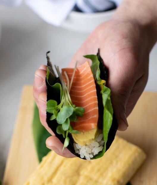 Este sushi es elaborado con pescado cultivado en un laboratorio