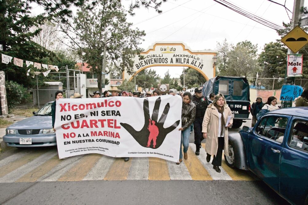 Los inconformes señalan que el predio, de una superficie de 7 mil 361.67 metros cuadrados, es propiedad comunal por lo que, aseguran, es la población quien debe decidir qué hacer con esas tierras (ALEJANDRO ACOSTA. EL UNIVERSAL)