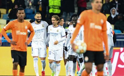 Real Madrid golea al Shakhtar y aún aspira al liderato de su grupo en la Champions