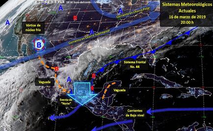 Prevén tormentas de muy fuertes a intensas en 8 estados