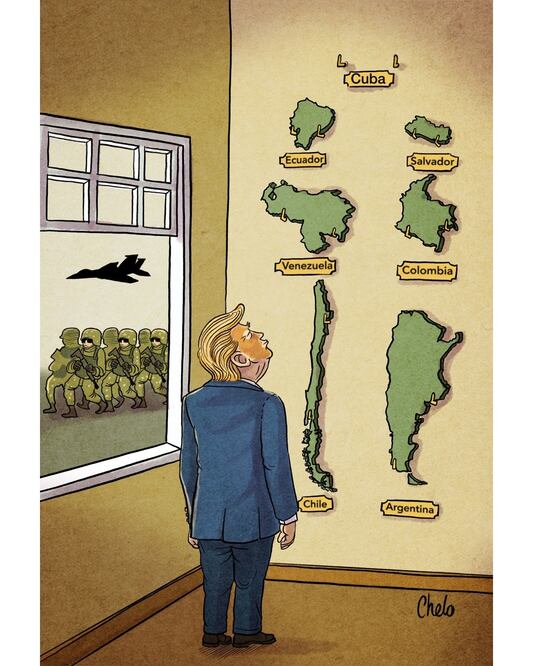El coleccionista. Cartón: CHELO