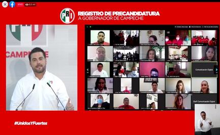 Christian Castro Bello se registra como precandidato a la gubernatura de Campeche