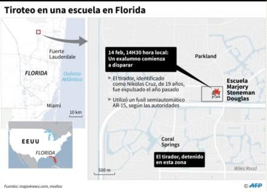 Adolescente de origen mexicano, entre víctimas de tiroteo en Florida, reportan medios