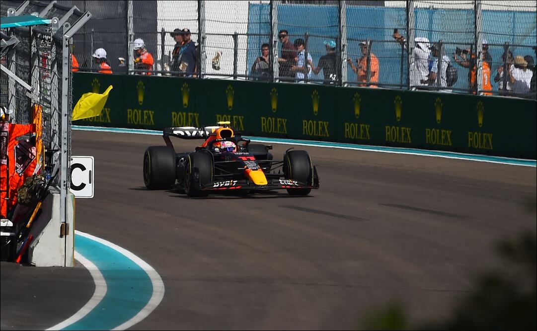 CHECO PÉREZ FINALIZÓ CUARTO EN EL GRAN PREMIO DE MIAMI - FOTO: AFP