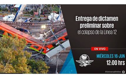 #EnVivo Entrega del dictamen preliminar sobre el colapso de la Línea 12 del Metro