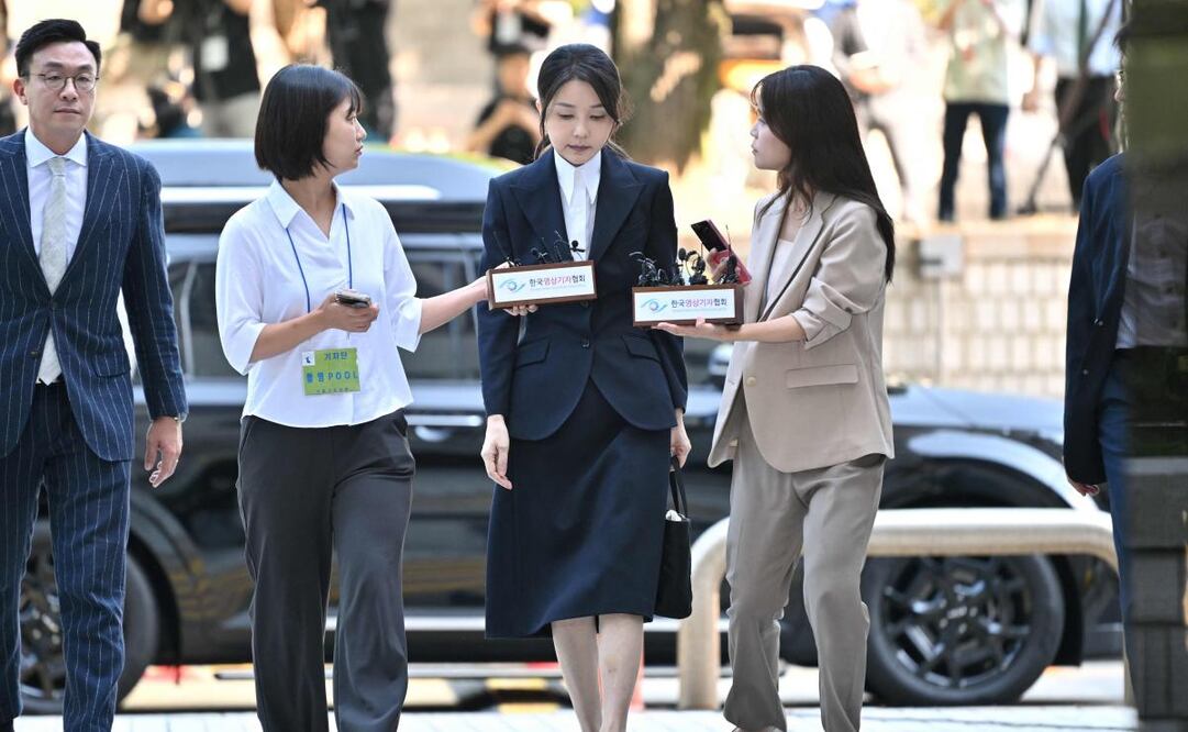 Arrestan a la esposa del destituido expresidente surcoreano Yoon Suk Yeol, Kim Keon Hee. (12/08/25) Foto: AFP