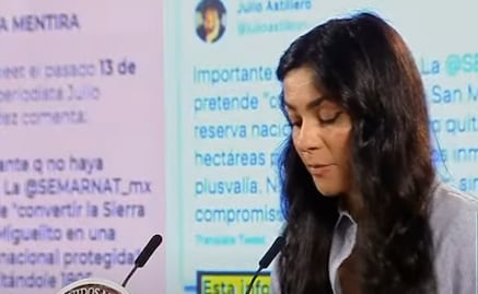 Julio Astillero responde a "la comisaria" García Vilchis tras mención en la mañanera de AMLO