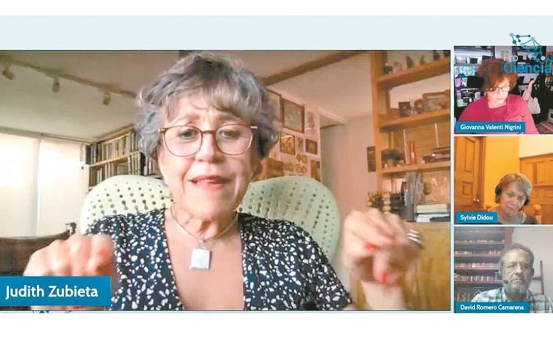 Los investigadores Judith Zubieta, Giovanna Vanlenti, Sylvie Didou y David Romero, ayer en un foro. Foto: ESPECIAL