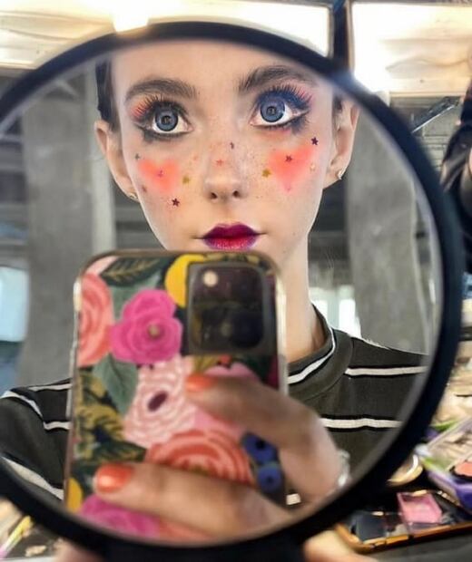 Natalia Téllez y su make up con el que parece muñeca