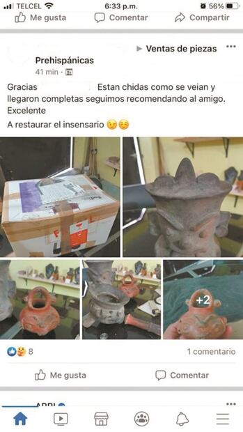 La venta de “piezas arqueológicas” en Internet, imparable