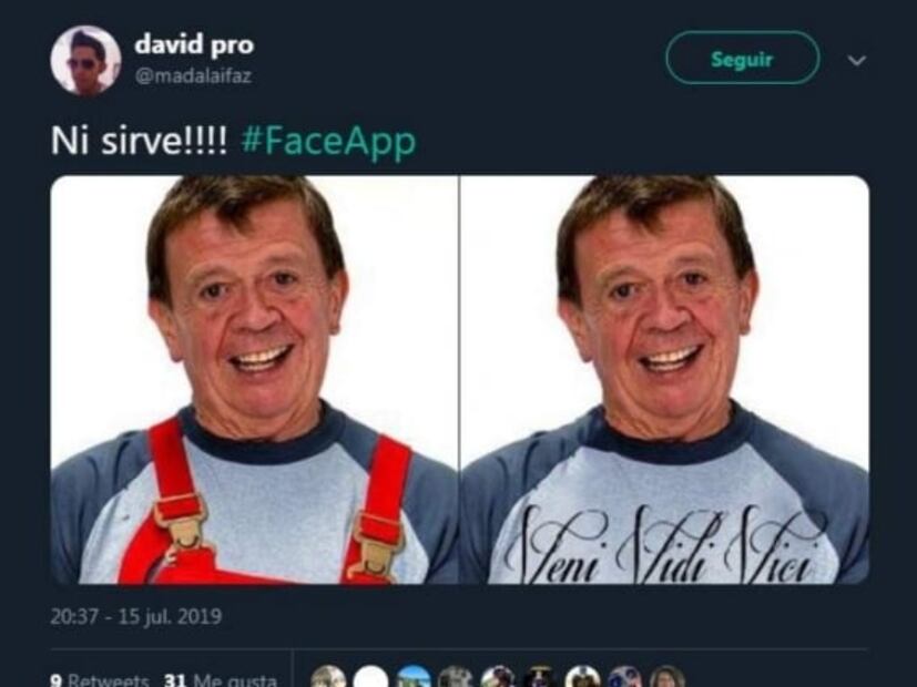 Los memes más divertidos de FaceApp