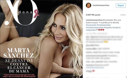 Marta Sánchez, desnuda contra el cáncer
