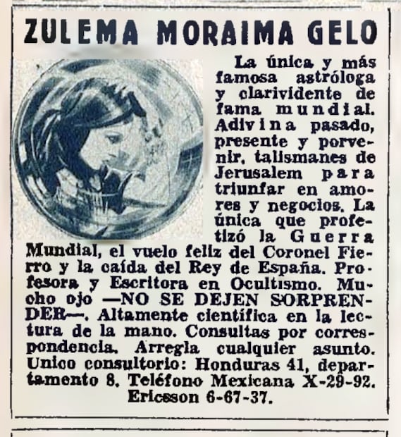 Zulema Moraima: la adivina que "predijo" la influenza española