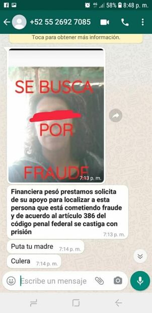 “Nuestra pandilla enviará a alguien a tu casa”: Así amenazan los "montadeudas" a sus víctimas