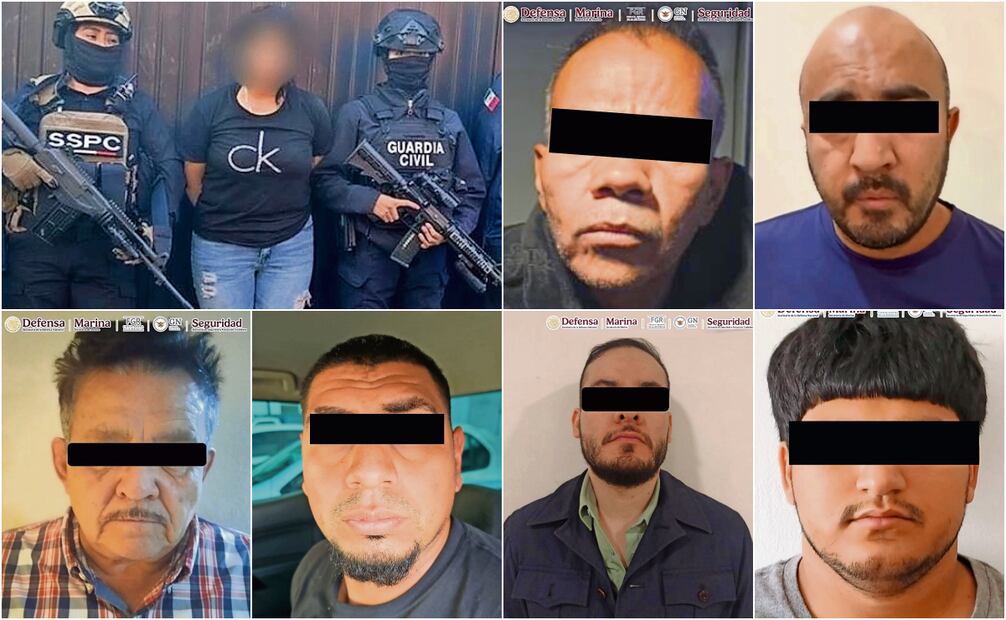 14 de los capturados o abatidos corresponden a personas estrechamente cercanas a los líderes del Cártel de Sinaloa y Cártel Jalisco Nueva Generación (CJNG). Fotos: Especiales.