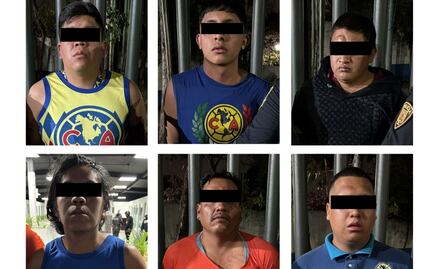 Detienen a seis personas por asaltar y golpear a un automovilista en Álvaro Obregón; portaban playeras del América