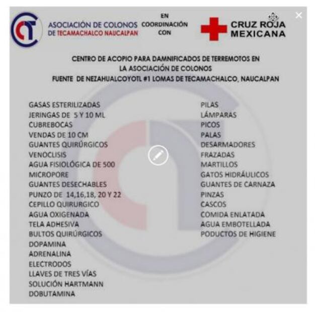 Estos son los lugares que requieren de tus donaciones