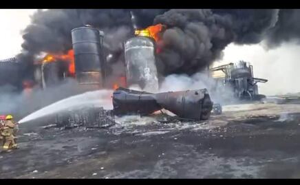 Reportan incendio en empresa de hidrocarburos en Cadereyta, Nuevo León; hay una persona herida