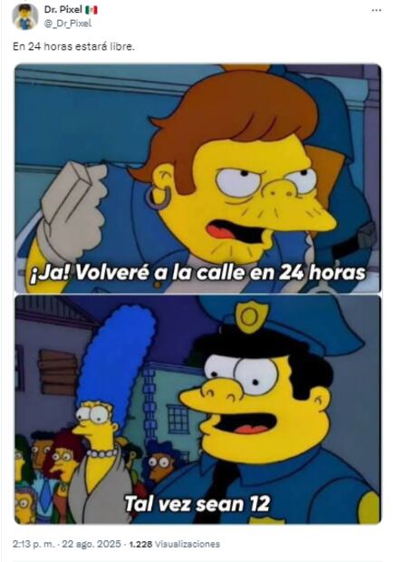 Memes de la detención de Luis Alberto "N", alias "El Estúpido". Foto: X