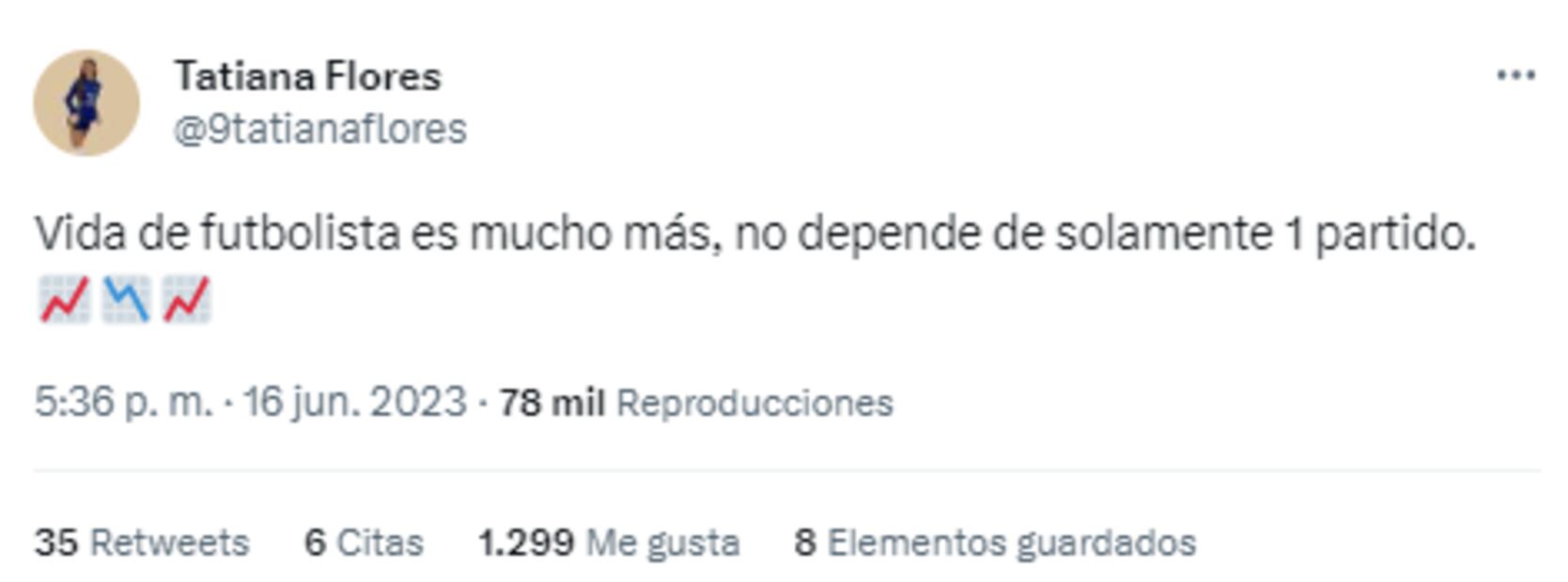 Tuit de Tatiana Flores