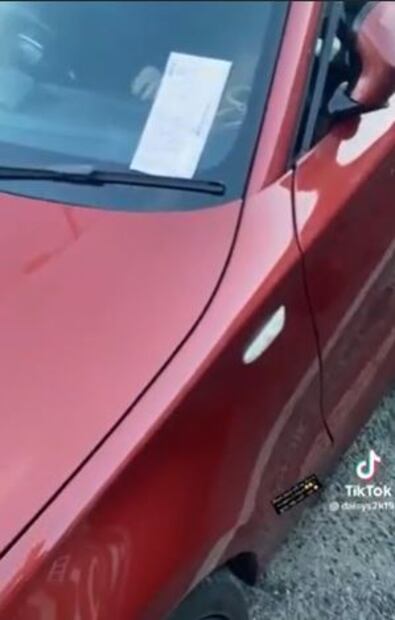 Deja el auto en la calle  y al regresar encuentra desagradable sorpresa