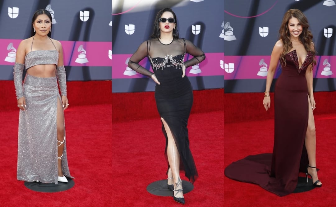Yalitza Aparicio, Yuya, Thalia, Chiquis Rivera y Rosalía deslumbraron a la audiencia con sus looks para los Latin Grammy 2022. Fotos: EFE