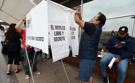 Cae toldo en una casilla y lesiona a señora en Tamaulipas
