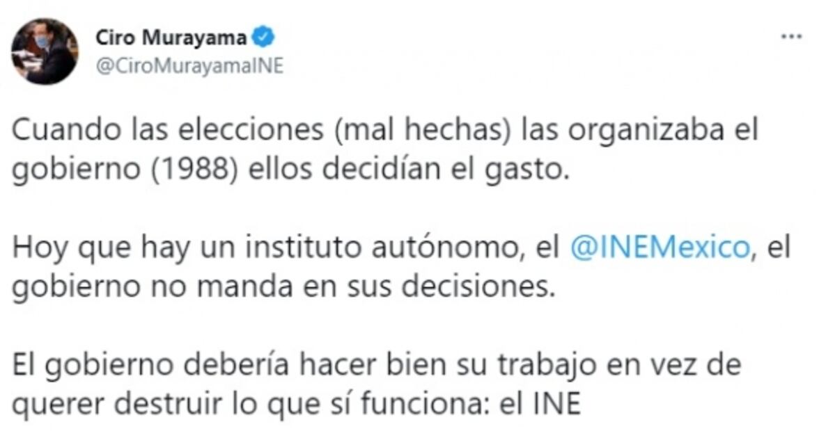 Gobierno no manda: Ciro Murayama reacciona a plan de austeridad para el INE