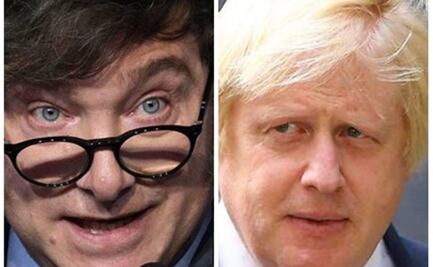 Milei se reúne con ex primer ministro británico Boris Johnson; encuentro se extendió más de una hora