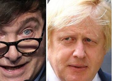 Milei se reúne con ex primer ministro británico Boris Johnson; encuentro se extendió más de una hora