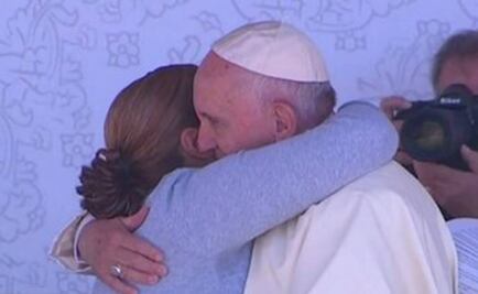 "Aquí hay seres humanos", dice reclusa ante el Papa