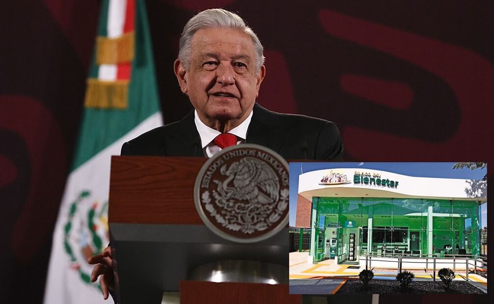 López Obrador destacó que esta institución financiera tiene 2 mil 750 sucursales. Foto: Berenice Fregoso / EL UNIVERSAL
