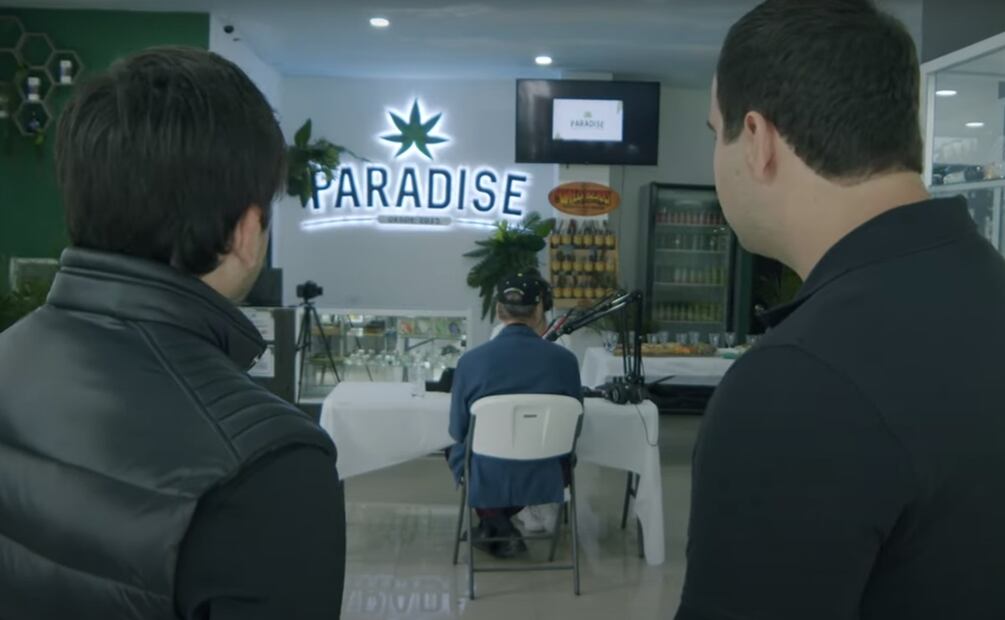 Tienda cannábica Paradise. / Foto: Captura video de Youtube.
