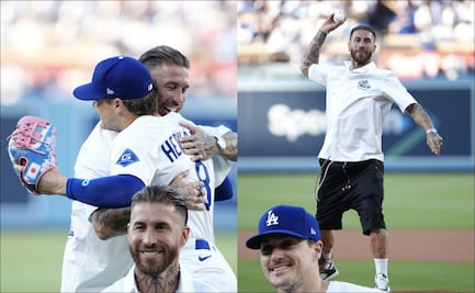 Sergio Ramos lanzó la primera bola en el duelo de los Dodgers frente a los Padres; el español fue invitado por Los Ángeles
