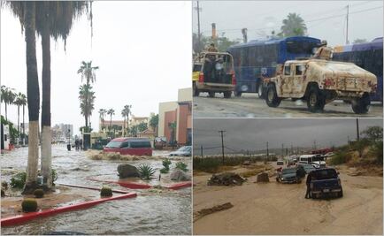 Fuertes lluvias se mantienen en BCS por "Javier"; habilitan 19 albergues