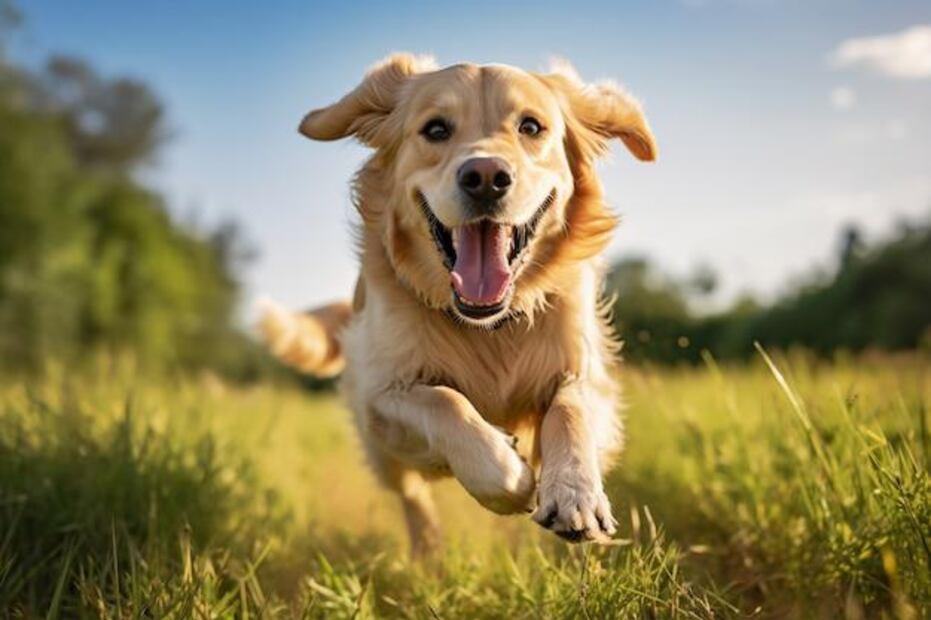Entender el lenguaje corporal de tu perro es clave para saber si está feliz. Fuente: Freepik.