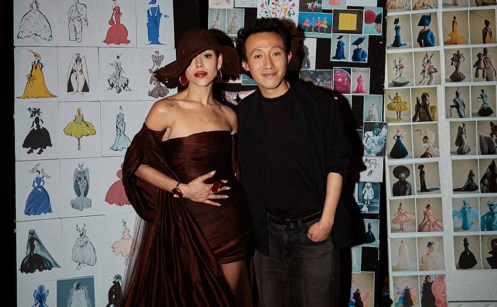 Danna junto al diseñador Robert Kun.(Foto: Instagram @danna)