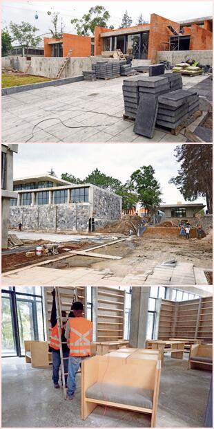 Obras de excavación en la Bodega Nacional. Mientras tanto, la librería de la Cineteca aún no está terminada. Foto: Diego Prado | El Universal
